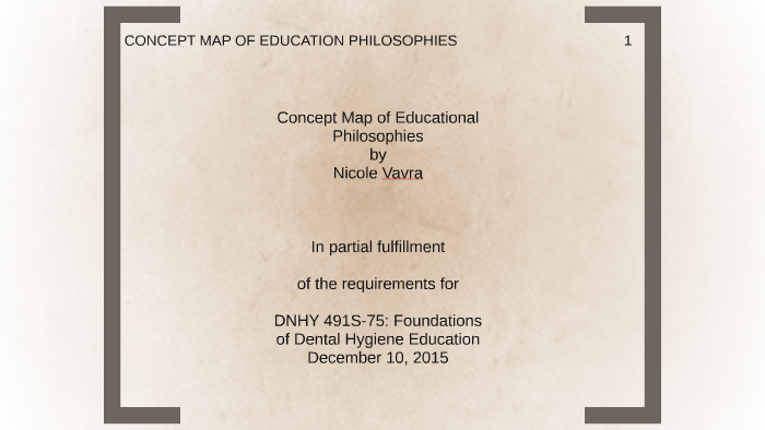 Concept Map of Education Philosophies by on Prezi