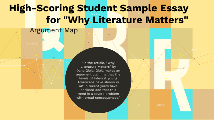 sat essay why literature matters