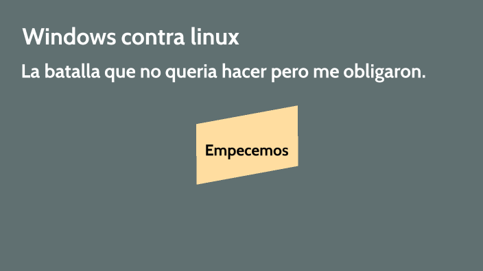 Windows contra linux by Nazart jkwfga on Prezi