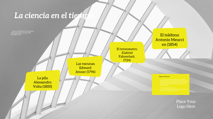 La ciencia en el tiempo by Alejandra Torres on Prezi