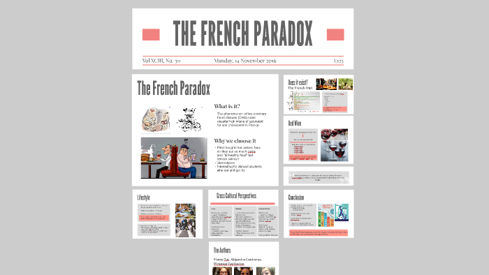 THE FRENCH PARADOX by E T