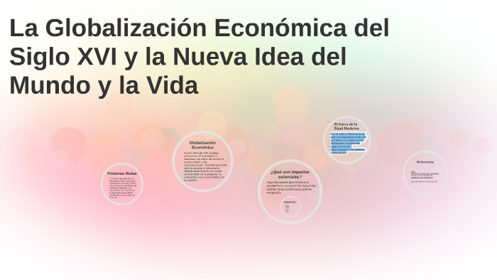 La Globalización Económica del Siglo XVI y la Nueva Idea del by Jo ...