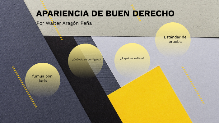 APARIENCIA DE BUEN DERECHO by walter aragon on Prezi