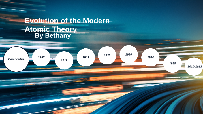 Evolution of the Modern Atomic Theory by Bethany Pariseau on Prezi