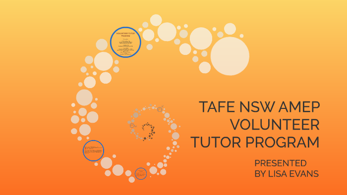 Amep volunteer tutor