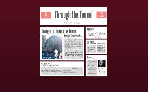 through the tunnel literary analysis