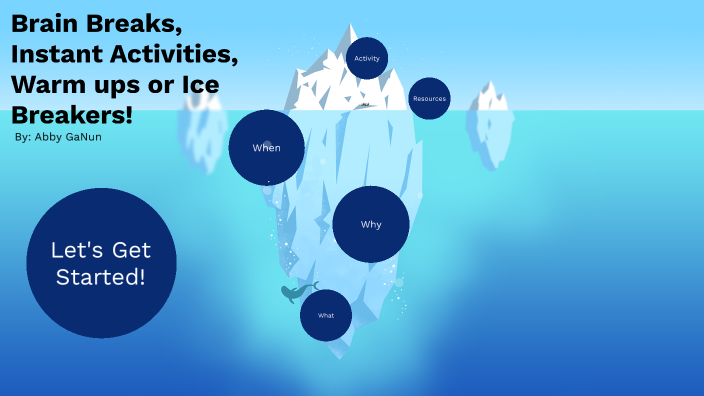 Warm ups, instant activities, brain break or ice breakers by Abigail ...