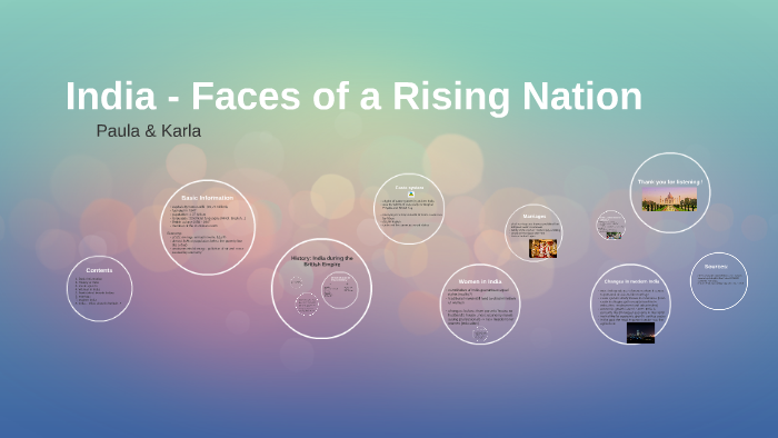 India - Faces of a Rising Nation by Klara H on Prezi