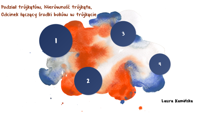 Podział trójkątów, Nierówność trójkąta, Odcinek łączący środki boków w