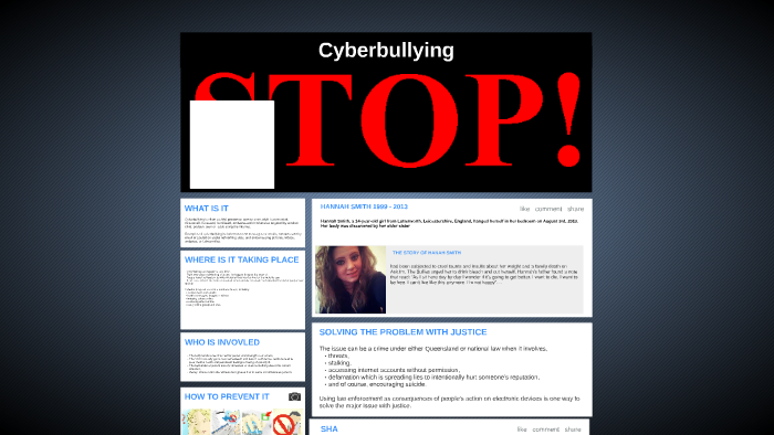 cyberbullying by EMM POLL on Prezi
