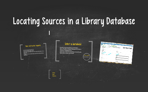 Locating Sources in a Library Database by Kathleen Byrne Heidecker on Prezi