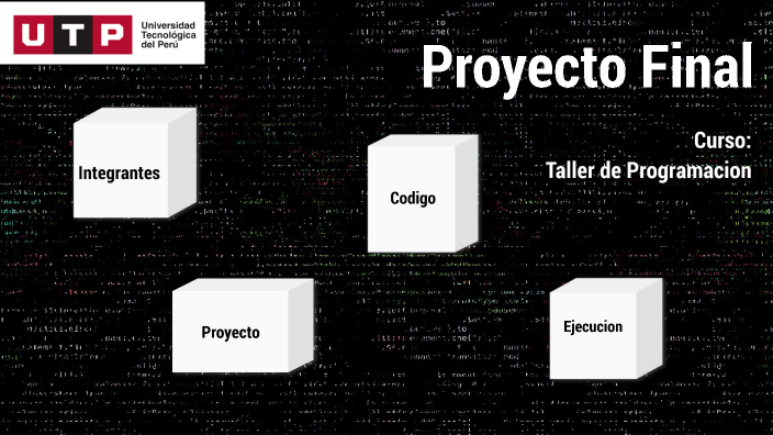 Proyecto final Taller de programacion by Marco Coello :3 on Prezi
