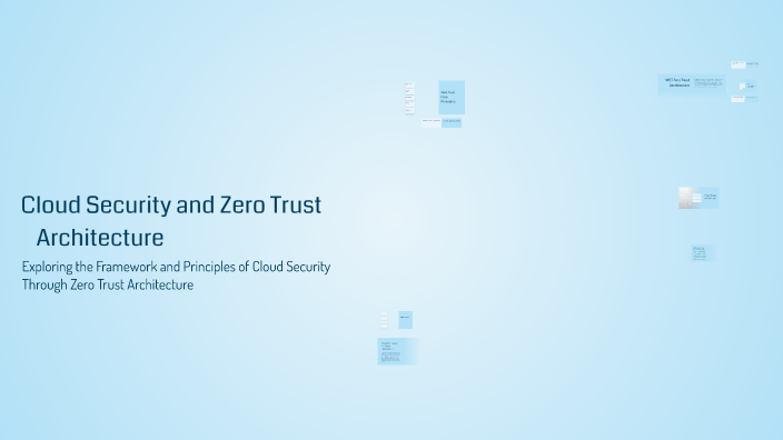 Cloud Security and Zero Trust Architecture by Sahil Agarwal on Prezi