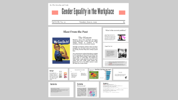 Gender Equality in the Workplace by Ella M. on Prezi