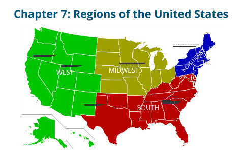 7 regions of the united states map World Geography Unit 2 Chapter 7 Regions Of The United States By Zach White On Prezi Next 7 regions of the united states map