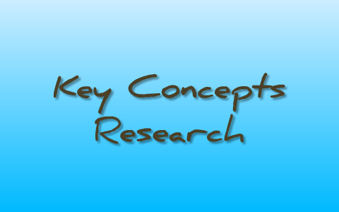 defining key concepts in research