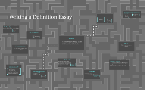 definition essay prezi