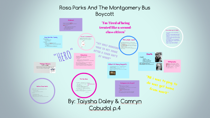 Rosa Parks And The Montgomery Bus Boycott by taiysha daley on Prezi