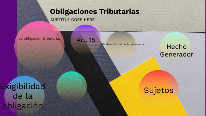 Obligaciones Tributarias By Dayana Coello On Prezi