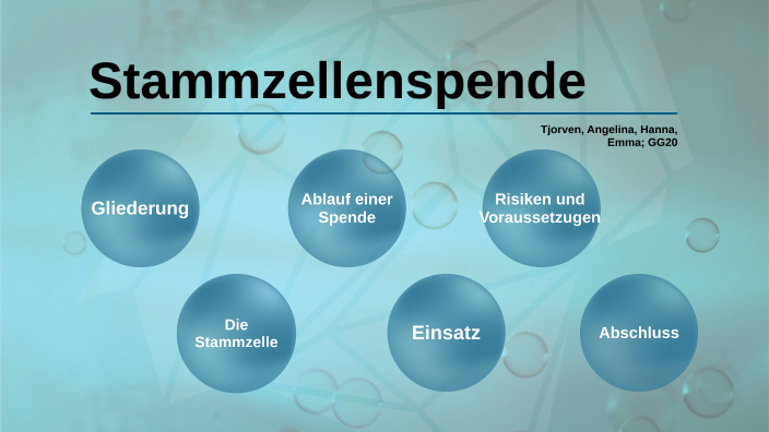 Stammzellenspende_Bio2021 By Emma Lehrke On Prezi