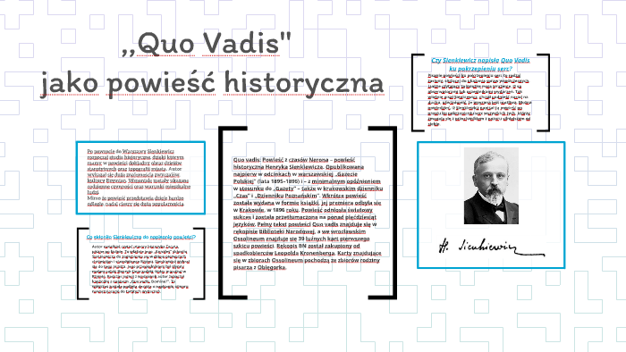 ,,Quo Vadis'' jako powieść historyczna by Patryk Hong on Prezi
