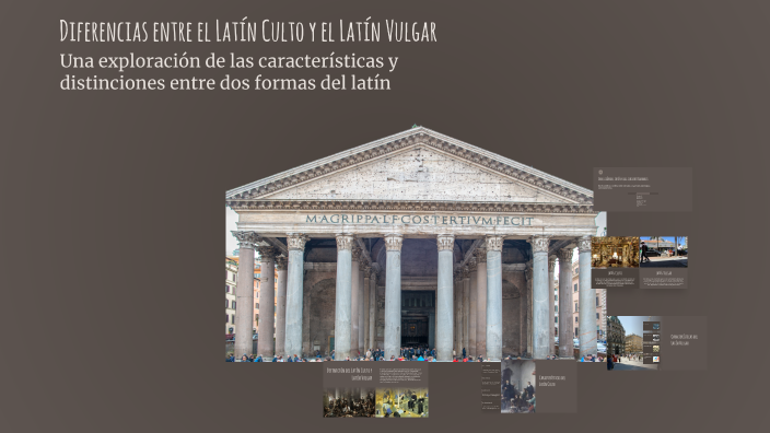 Diferencias entre el Latín Culto y el Latín Vulgar by jimena torres on