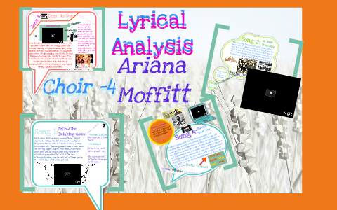Lyric Analysis by Ariana Moffitt on Prezi