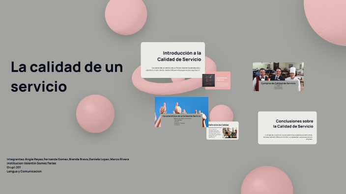 La calidad de un servicio by REYES PINTOR ANGIE QUETZALLI on Prezi