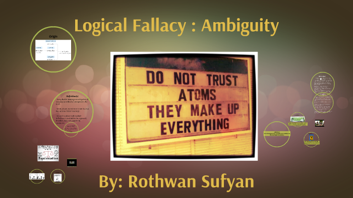 Logical Fallacy Ambiguity By