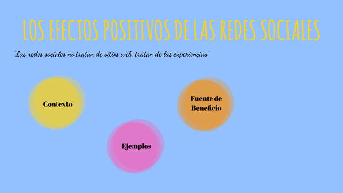 Los Efectos Positivos de las Redes Sociales by Marlene Gonzalez on Prezi