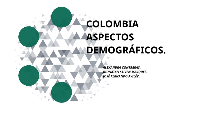 Colombia aspectos demográficos by Alexandra Contreras Carrillo