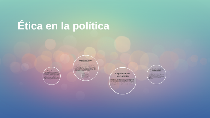 Ética en la política by Xiomara Oliva Agurto on Prezi