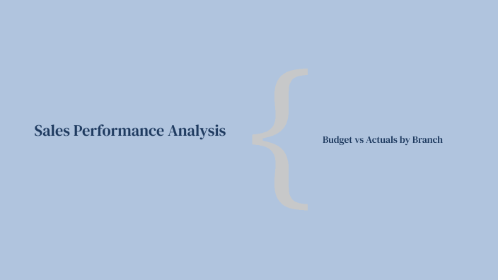 Sales Performance Analysis by Gopinath Govindan on Prezi