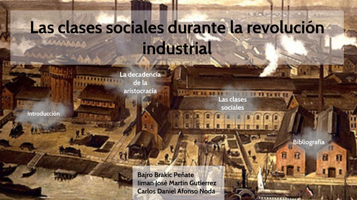 Las clases sociales de la Revolución Industrial. Bajro, Iiman y Carlos