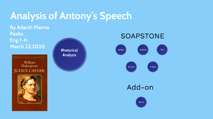 rhetorical analysis of mark antony's speech