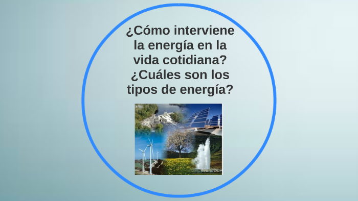 ¿Cómo interviene la energía en la vida cotidiana? by PIA