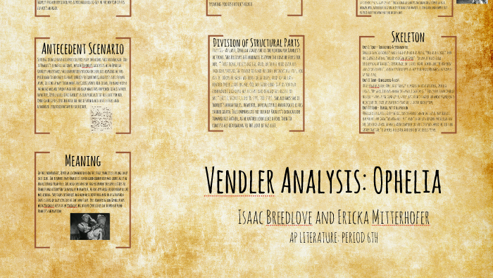 Vendler Analysis: Ophelia by Ericka Mitterhofer on Prezi