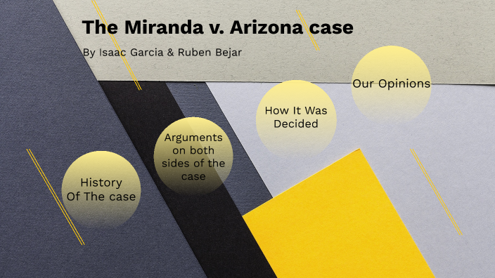 The Miranda V. Arizona Case By Ruben Bejar On Prezi