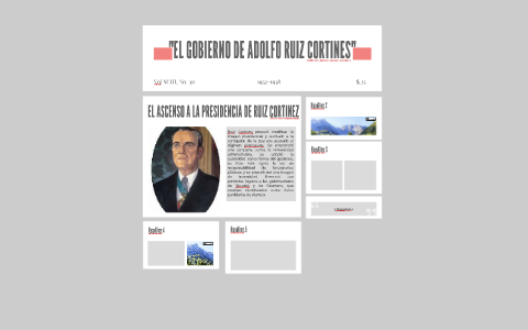 "EL GOBIERNO DE ADOLFO RUIZ CORTINES" by Fernanda Soto on Prezi