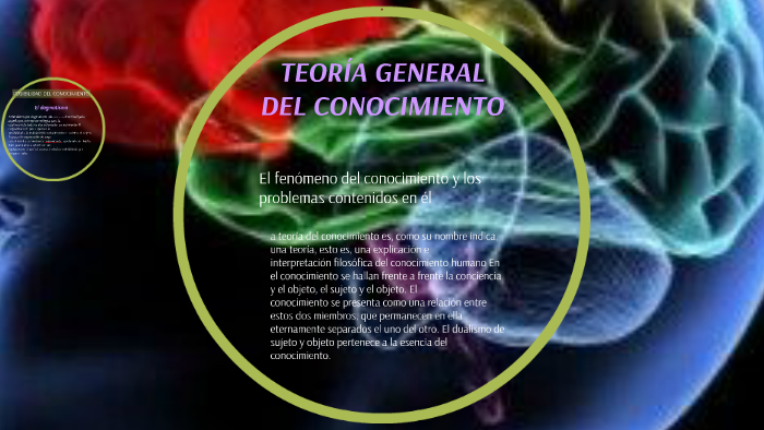 TEORÍA GENERAL DEL CONOCIMIENTO by john wilder duarte