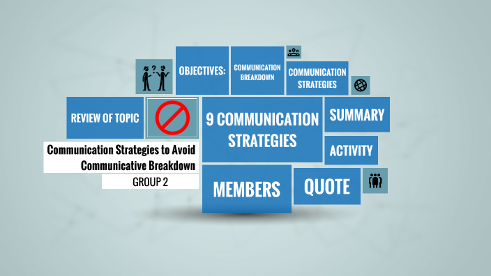 Communication Strategies To Avoid Communicative Breakdown - GROUP 2 By ...