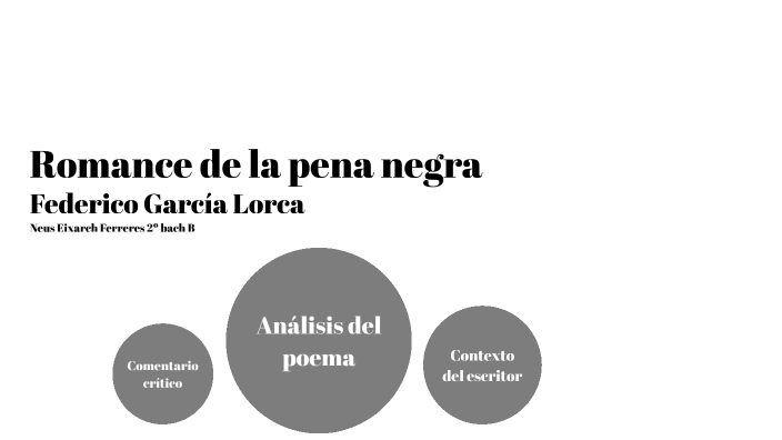 Romance De la Pena negra by Neus Eixarch Ferreres on Prezi