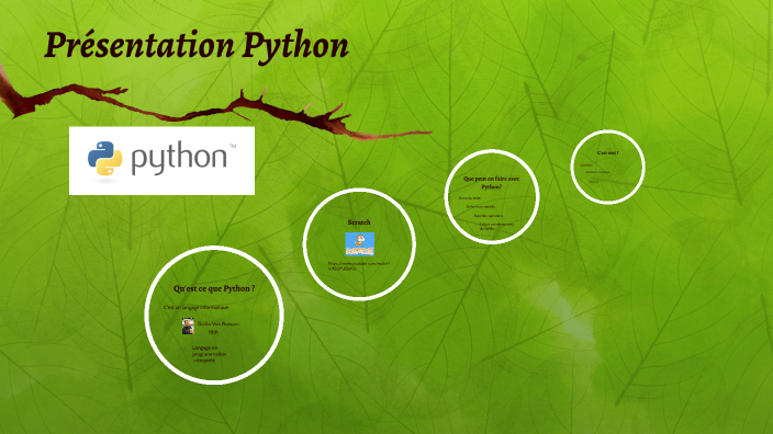 Présentation Python by David fourrier on Prezi