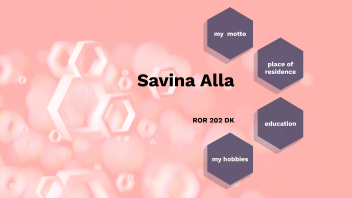 О себе by Алла Савина on Prezi