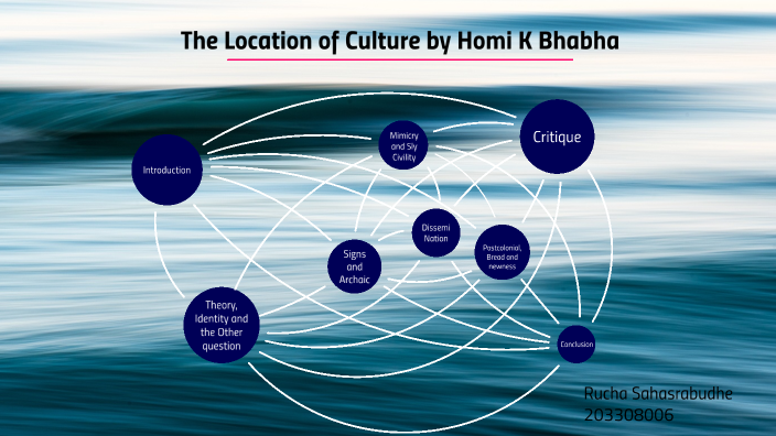 Location Of Culture Homi Bhabha prezi.com