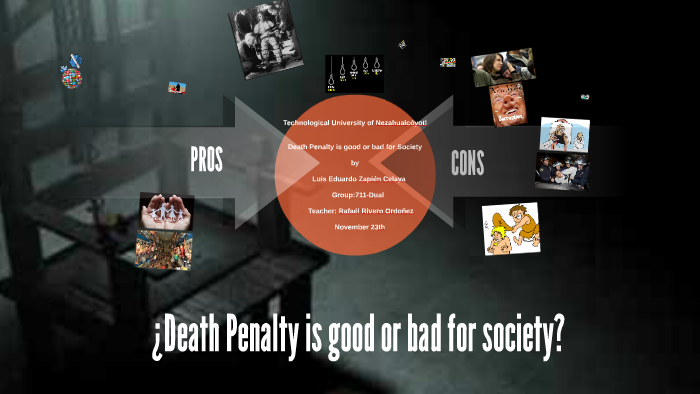 speech on death penalty is good for society