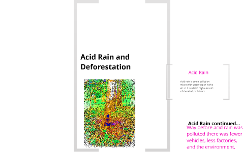 Deforestation and Acid Rain by Aliyaah Adamson