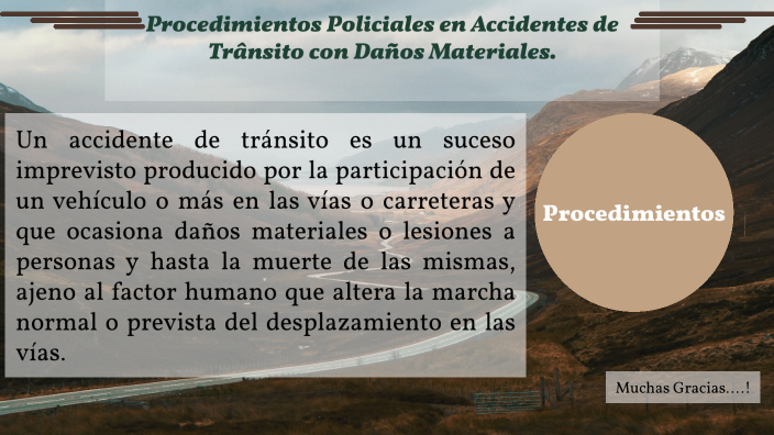 Procedimientos Policiales en Accidentes de Trânsito con Daños