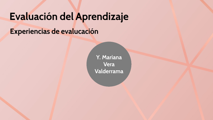 Evaluación del Aprendizaje by Mariana VV on Prezi