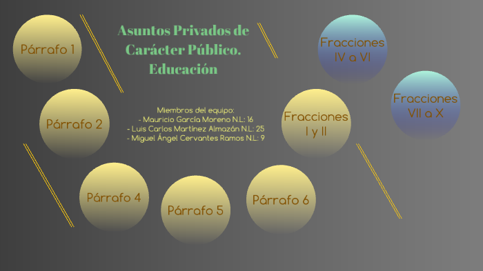 Asuntos Privados de Carácter Público. Educación by Miguel Ángel